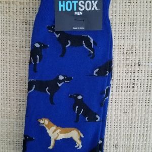 New Men's "HotSox" Dog Theme Socks